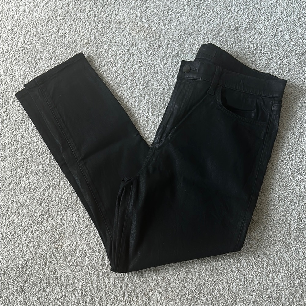 Joe’s Jean The Charlie Ankle Coated Black Jeans